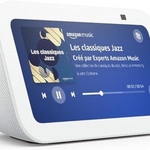Echo Show 5 (Nouvelle génération) | Écran tactile connecté compact avec Alexa pour le contrôle de votre maison connectée et bien plus | Bleu-gris