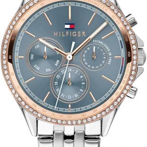 Tommy Hilfiger Montre Analogique Multifunction à Quartz pour Femme avec Bracelet en Acier Inoxydable – Disponible en Version Or ou Argent