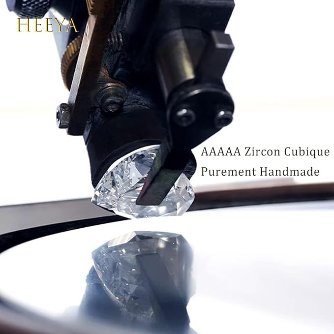 HEEYA Boucles d’oreilles Argent 925 Femme Hypoallergénique Créoles Plaqué or 18 Carats Avec 5A Zircon Cubique Rose dorée 20mm – Image 5