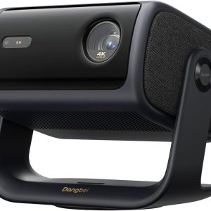 Dangbei MP1 Max, Vidéoprojecteur 4K, 3100 Lumens ISO,110% BT.2020, HDR10+, 3D, Dolby Audio, 300″ Grand écran, Rotation à 135°, 2 x 12W Haut-Parleurs