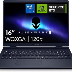 Alienware 16 Aurora PC Portable Gaming AC16250 16″ WQXGA écran 120Hz 100% sRGB, Intel Core 7 240H Series 2, NVIDIA GeForce RTX 5060, 16GB RAM, 1TB SSD, Win 11 Home, Clavier rétroéclairé Blanc AZERTY