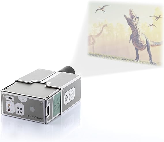 InnovaGoods® Projet Vintage pour Smartphones Lumitor, Amusant et Original, Parfait pour Visionner des Photos et des Vidéos sur Le Mur, Agrandit l'image jusqu'à 8 Fois