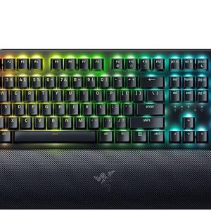 Razer BlackWidow V4 – Clavier Gaming Mécanique Chroma RGB – Snap Tap – Switches Mécaniques Verts (6 Touches Macros Dédiées, Touches ABS à Double Injection) Clavier AZERTY | Noir