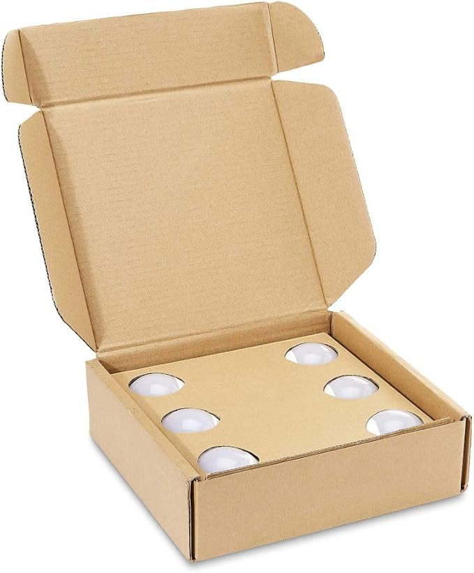 Amazon Basics Lot de 2 ampoules LED en forme de globe G93 Culot Edison à vis E27 7 W (équivalent 60 W) CRI80, Filament blanc chaud Intensité non variable – Image 4