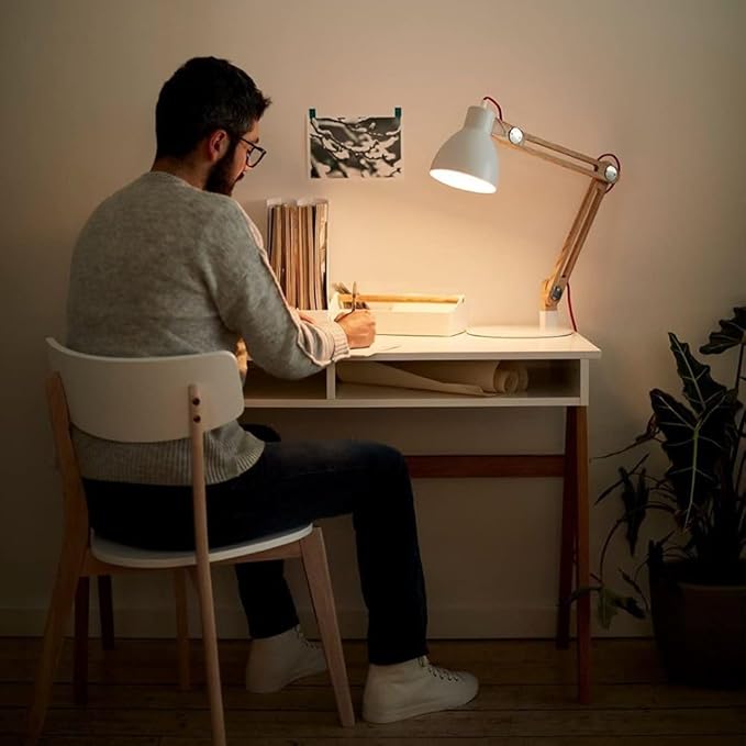 Amazon Basics Lot de 2 ampoules LED en forme de globe G93 Culot Edison à vis E27 7 W (équivalent 60 W) CRI80, Filament blanc chaud Intensité non variable – Image 3