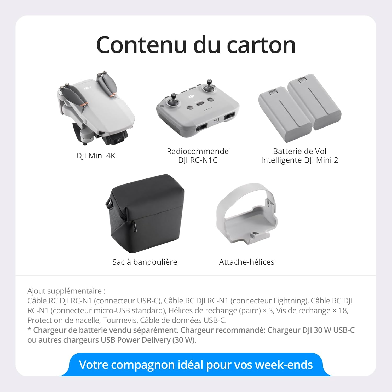 Bundle Drones Caméra Mini 4K, Drone Caméra 4K UHD pour Adultes, < 249 g, Stabilisation de la Nacelle à 3 Axes, Transmission Vidéo sur 10 km, Deux Batteries pour un Temps de Vol max. de 62 min – Image 3