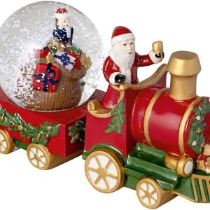 Villeroy & Boch – Christmas Toys, Boule à Neige Grande, Train, 22 x 8,5 x 12,5 cm, Porcelaine/Verre, Multicolore