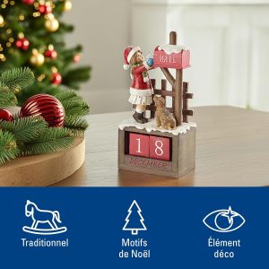 illeroy & Boch – Winter Collage Figurine De Noël Multicolore, Article De Noël, Decoration, Déco Noël Interieur Maison, Décoration Noël Table, Plastique, Polyresin