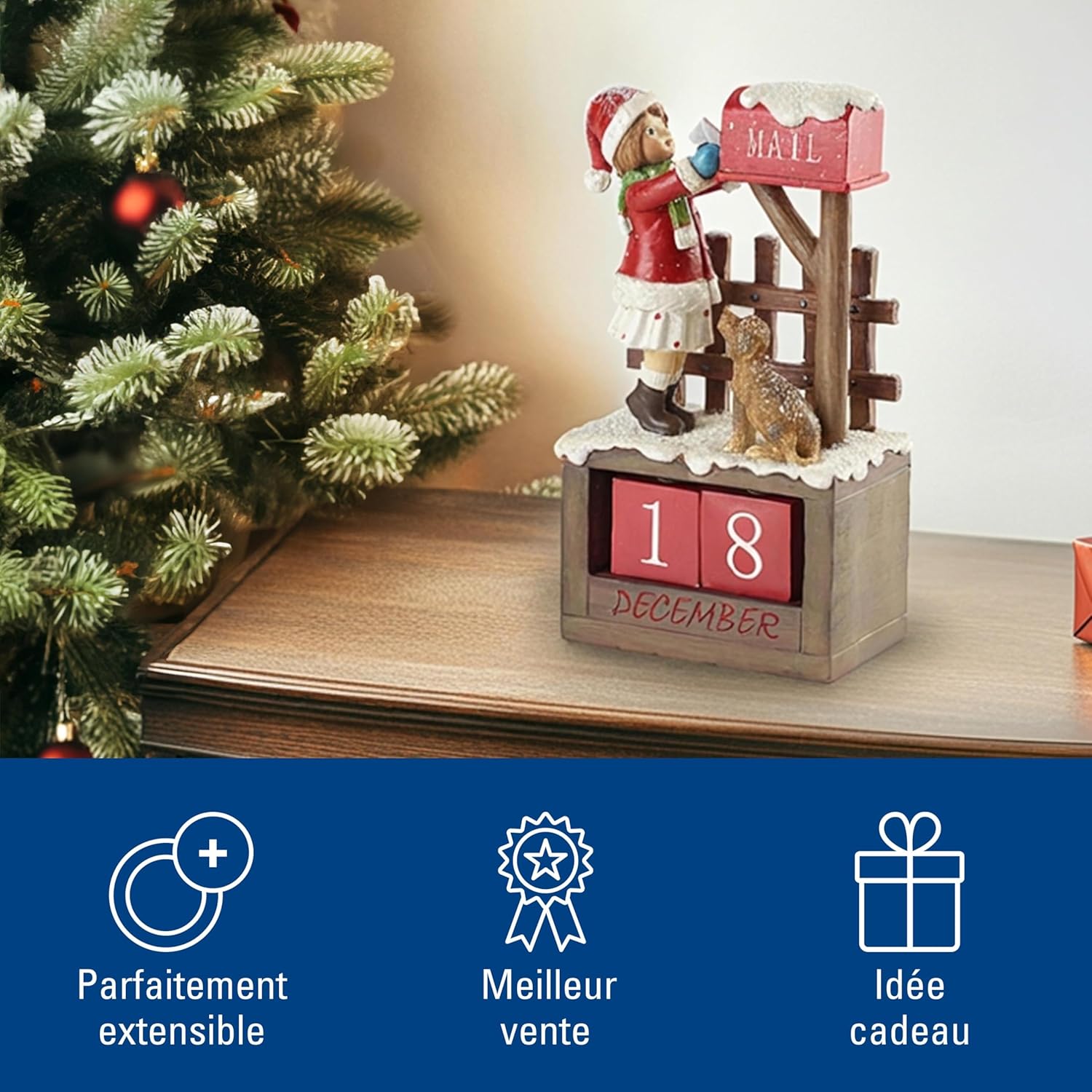 illeroy & Boch – Winter Collage Figurine De Noël Multicolore, Article De Noël, Decoration, Déco Noël Interieur Maison, Décoration Noël Table, Plastique, Polyresin – Image 5