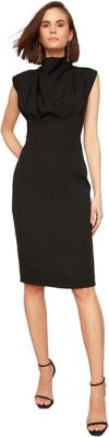 Trendyol Hohe Kragenkleid. Robe Femme