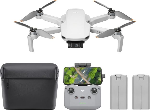 Bundle Drones Caméra Mini 4K, Drone Caméra 4K UHD pour Adultes, < 249 g, Stabilisation de la Nacelle à 3 Axes, Transmission Vidéo sur 10 km, Deux Batteries pour un Temps de Vol max. de 62 min