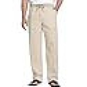 COOFANDY Pantalon Homme Lin Pantalons Été de Plage Casual Yoga Pants avec Cordon Leger Pantalon Décontracté Elastique