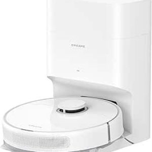 dreame D10 Plus Gen 2 Robot Aspirateur Laveur avec Vidange Automatique Poussière, Stocke jusqu&rsquo;à 90 Jours de Poussière, Navigation LiDAR, Aspiration 6000Pa Tapis et Poils d&rsquo;animaux, Batterie 285 Min