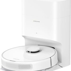 dreame D10 Plus Gen 2 Robot Aspirateur Laveur avec Vidange Automatique Poussière, Stocke jusqu&rsquo;à 90 Jours de Poussière, Navigation LiDAR, Aspiration 6000Pa Tapis et Poils d&rsquo;animaux, Batterie 285 Min