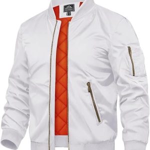 TACVASEN Manteaux D&rsquo;Hiver pour Hommes Veste Urbaine Veste de Baseball Universitaire Veste Coupe-Vent Vestes De Vacances Manteau