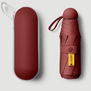 Parapluie de voyage compact – 19,1 cm plié, léger, format de poche avec étui