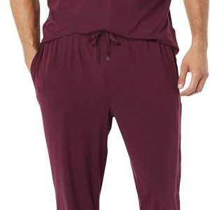 Amazon Essentials Homme Ensemble Pyjama avec T-Shirt et Pantalon Long, en Coton Modal