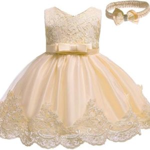 LuckyGirls Élégante Fille Robe Princesse Carnaval Robe Fête Filles Enfants Carnaval Robes De Soirée Casual Robes sans Manches