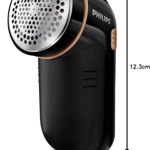 Philips Rasoir Anti-Bouloches – Élimination Rapide des Peluches, 8800 TR/Min, Grande Lame, 3 Tailles de Grille, sûr pour Tous Tissus, bac Facile à Nettoyer, 2 Piles AA, Design Compact (GC026/80)