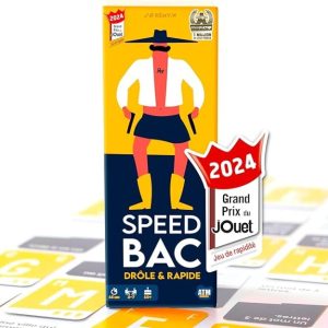 ATM Gaming Speedbac – Jeu de société Famille et Amis – Parfait pour Mettre l&rsquo;ambiance – 2 à 7 Joueurs – Grand Prix du Jouet 2024