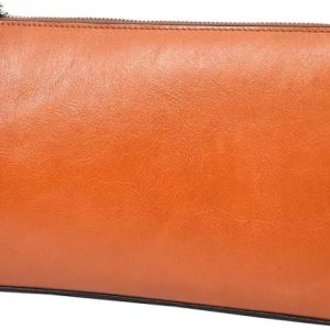 HLG075 Pochette en cuir véritable pour homme