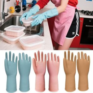 Gants de nettoyage universels en latex pour la vaisselle, la cuisine, la salle de bain et la maison, imperméables, antidérapants, durables et réutilisables