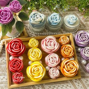 Moule silicone bougie fleur