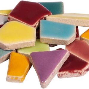 Rayher 14863990 Fun Ceramica mél. mosaïques, arc en ciel, polygonal env. 380 pcs