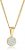 Collier Femmes avec Pendentif Élégant avec Diamant (0.12 ct.) en Or Jaune