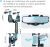 DMJWAN Porte-Supports Supports de Miroir rétroviseur pour Voiture pour téléphone Portable, Adapté pour Smartphone de 3 à 7 Pouces