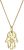 ollier Femme Pendentif Main avec Diamant (0,03 ct.) en Or Jaune