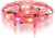 Lexibook, Crosslander® UFO, Premier Drone Lumineux Rechargeable avec contrôle gestuel, jusqu’à 5km/h, capteur de Mouvement, Maintien de l’altitude, Effets Lumineux, Rouge, UFO01
