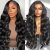 22 Pouces Perruque Cheveux Humain Femme Naturelle Brésilien Densité 200% 13×4 Body Wave Lace Wig Perruque Femme Glueless Lace Wig Human Hair Sans Colle Couleur Naturelle