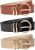 Euqvunn 3 Pièces Ceinture Femme en PU, Rétro Ceintures Femme avec Boucle Dorée, Ceinture Taille pour Robe Jeans, Ceintures en PU pour Dame Sangle de Taille de Mode 105 x 2,9cm Noir Marron BeigeEuqvunn 3 Pièces Ceinture Femme en PU, Rétro Ceintures Femme avec Boucle Dorée, Ceinture Taille pour Robe Jeans, Ceintures en PU pour Dame Sangle de Taille de Mode 105 x 2,9cm Noir Marron Beige