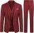 Allthemen Costumes Hommes 3 Pièces Mariage Un Bouton Slim Fit Vests de Smoking Couleur Pure Formel Veste Gilet et Pantalon