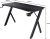 Trust Gaming GXT 712 Dynamus Bureau 120 x 60 cm, Bureau Gamer avec Support de Casque et Porte-gobelet, Table avec Pieds Métalliques, Système de Gestion des Câbles, Bureau Ordinateur PC, Noir