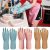 Gants de nettoyage universels en latex pour la vaisselle, la cuisine, la salle de bain et la maison, imperméables, antidérapants, durables et réutilisables